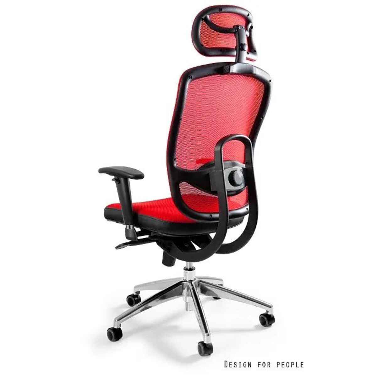 Fotel biurowy VIP czerwony