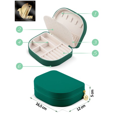 Szkatułka na biżuterię skrzynka pudełko kuferek Massido