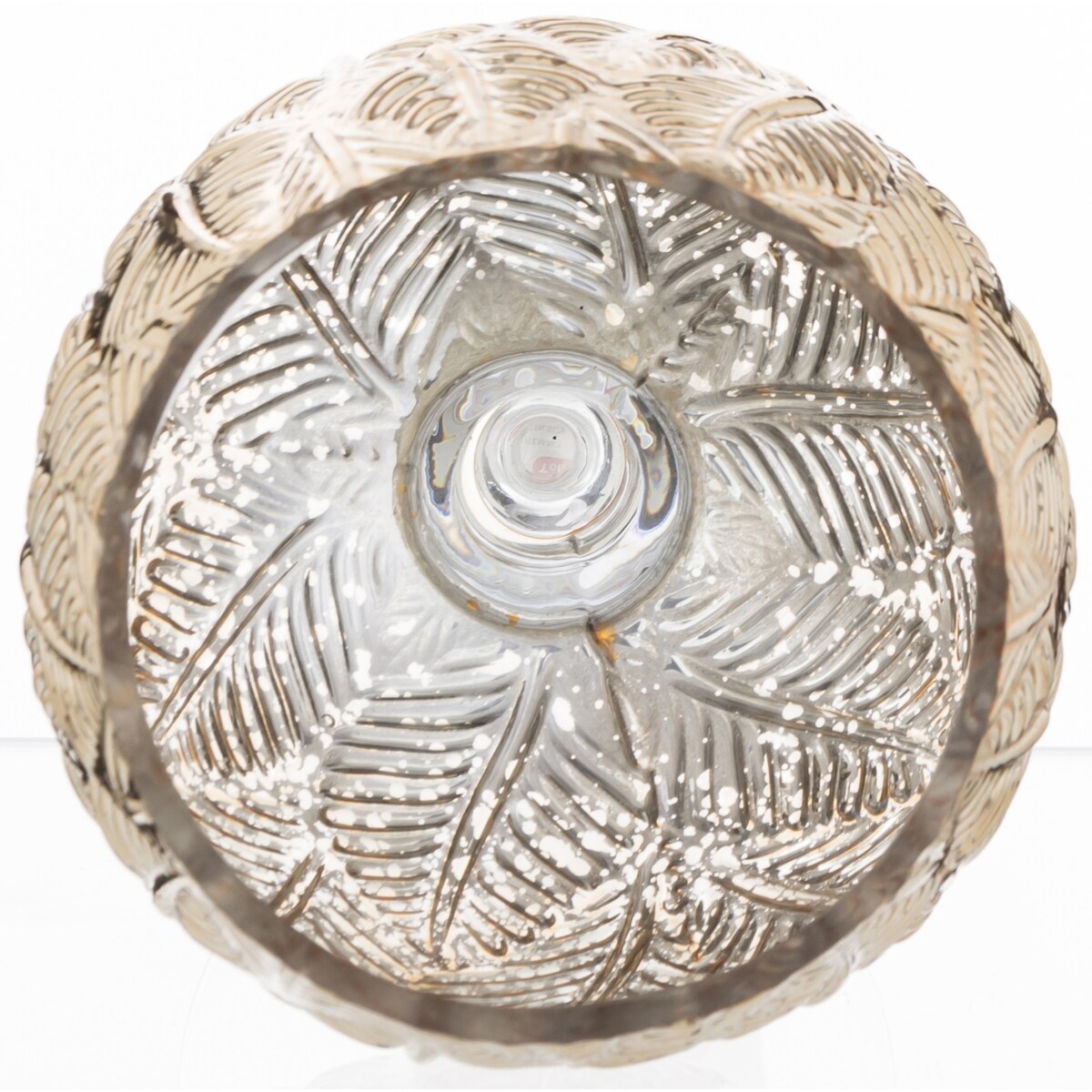 Świecznik szklany 20x10x10 cm VITROL złoty