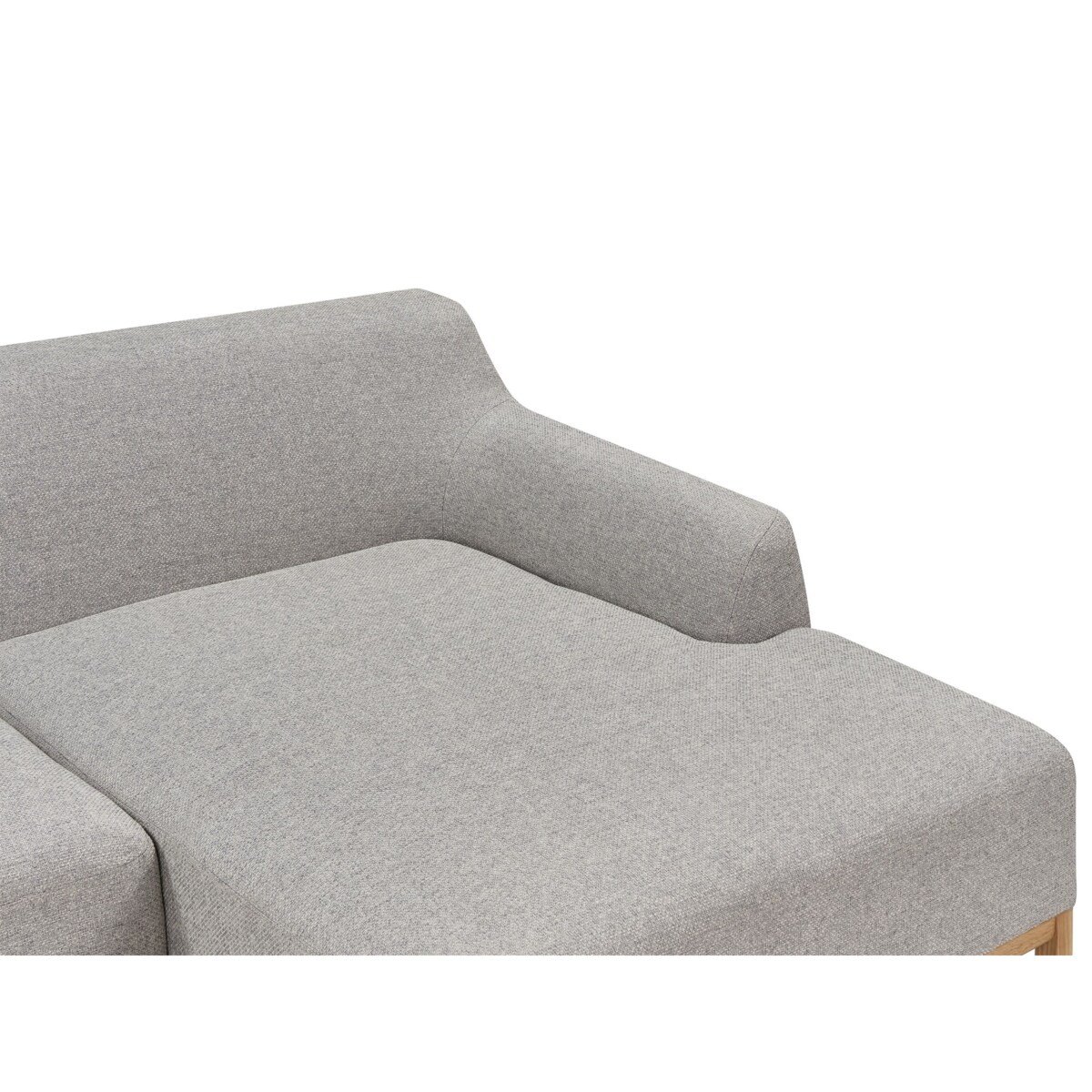 Sofa narożna lewostronna SOSJO Szary Tkanina