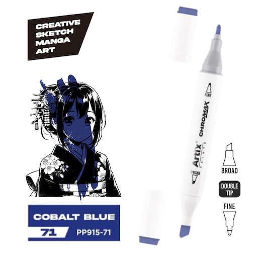 dwustronny marker kreatywny artix pp915-71 cobalt blue