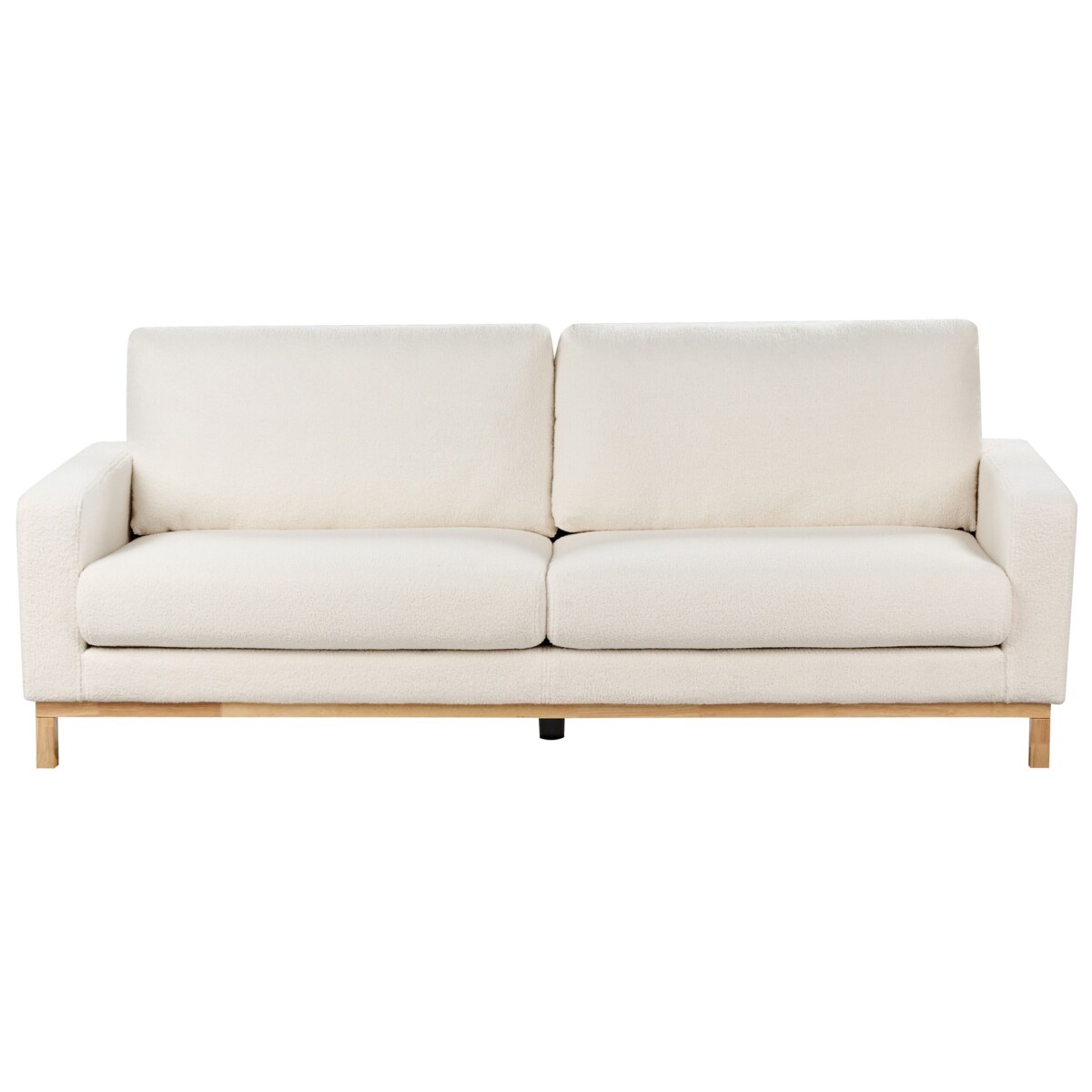 Sofa 3-osobowa biała boucle SIGGARD