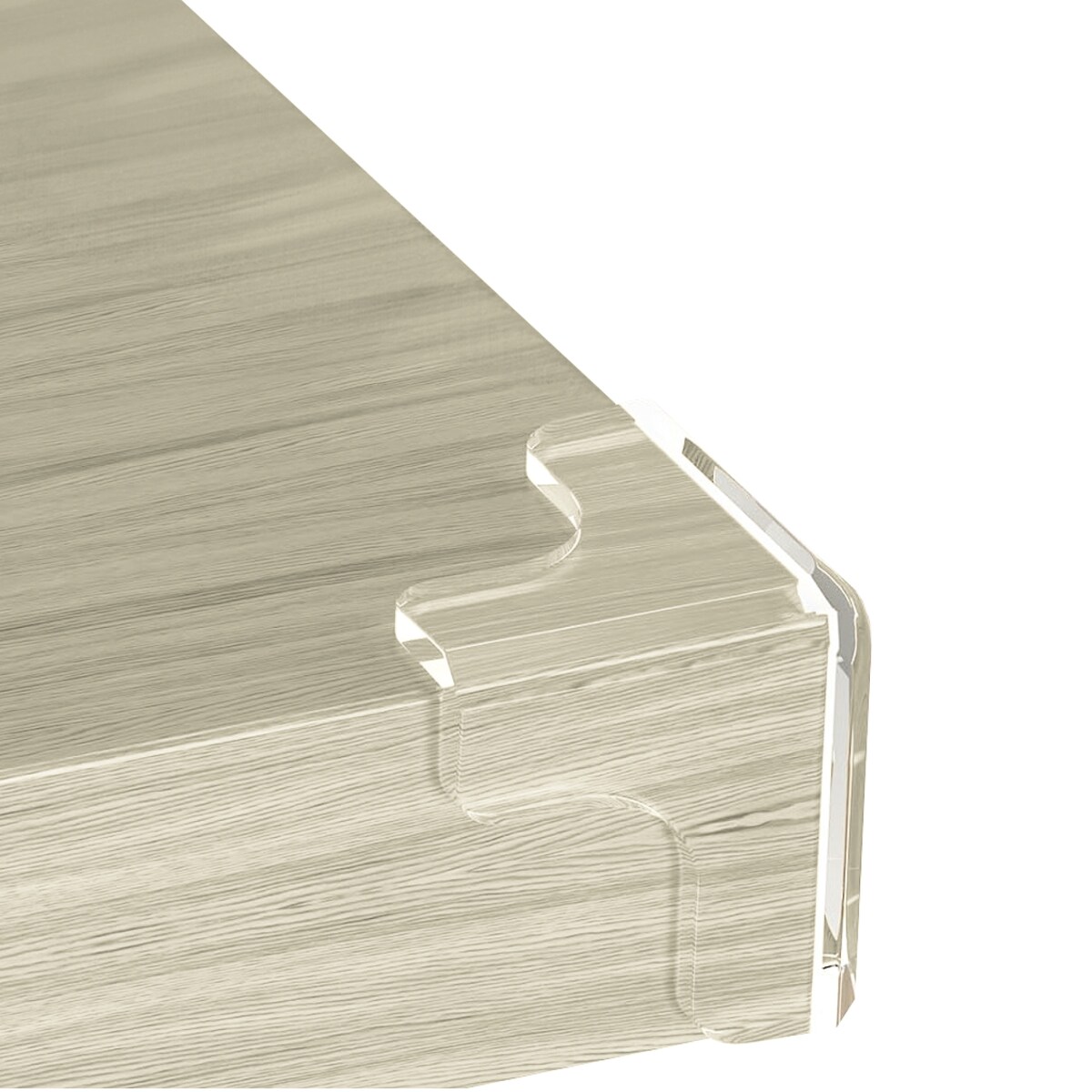 silikonowe narożniki zabezpieczające meble, sipo, zestaw 12 sztuk, transparentne, kształt litery T