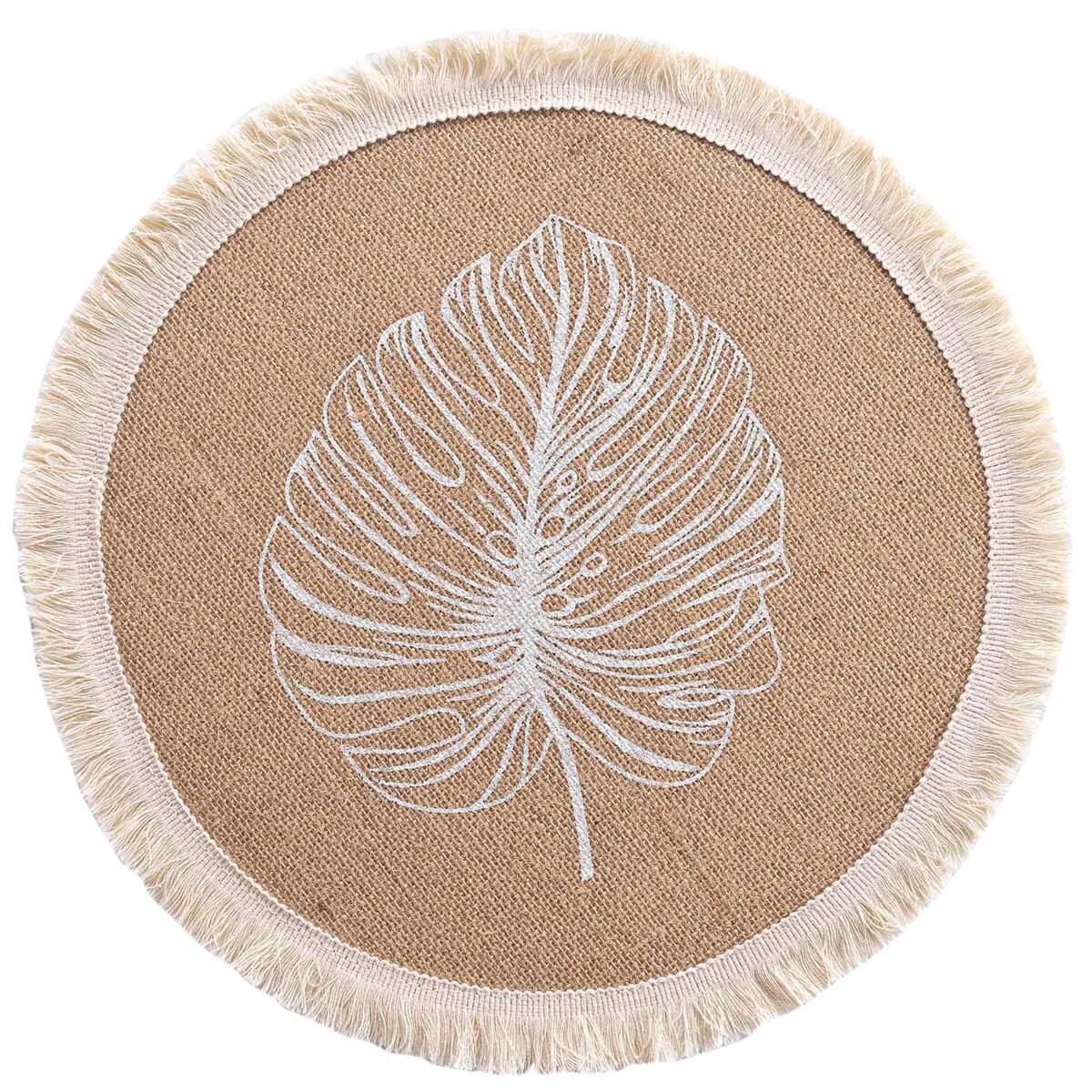 Jutowa podkładka pod talerz MOGADOR, Ø 38 cm