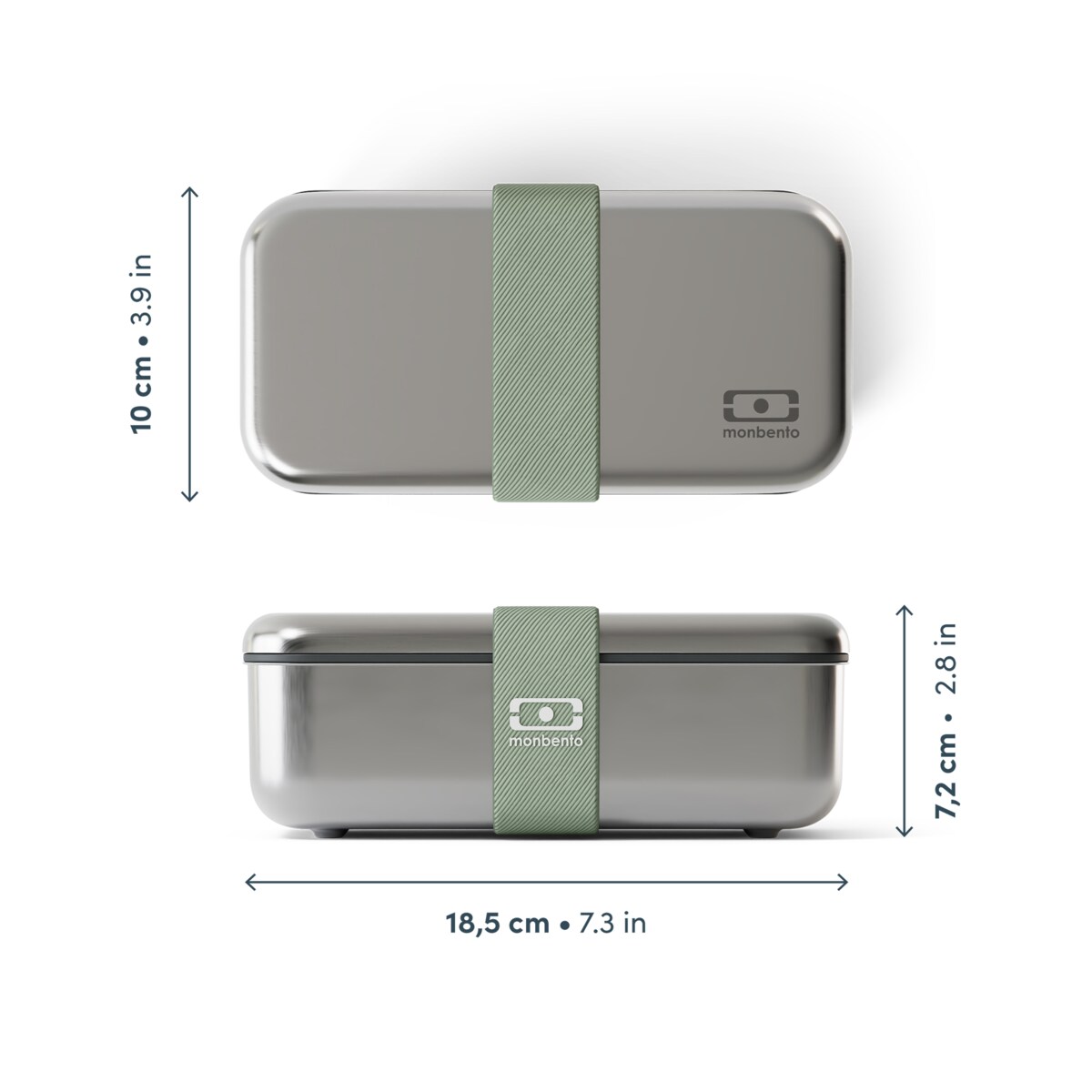 Monbento Sense bento lunchbox 0,7 l Green Natural