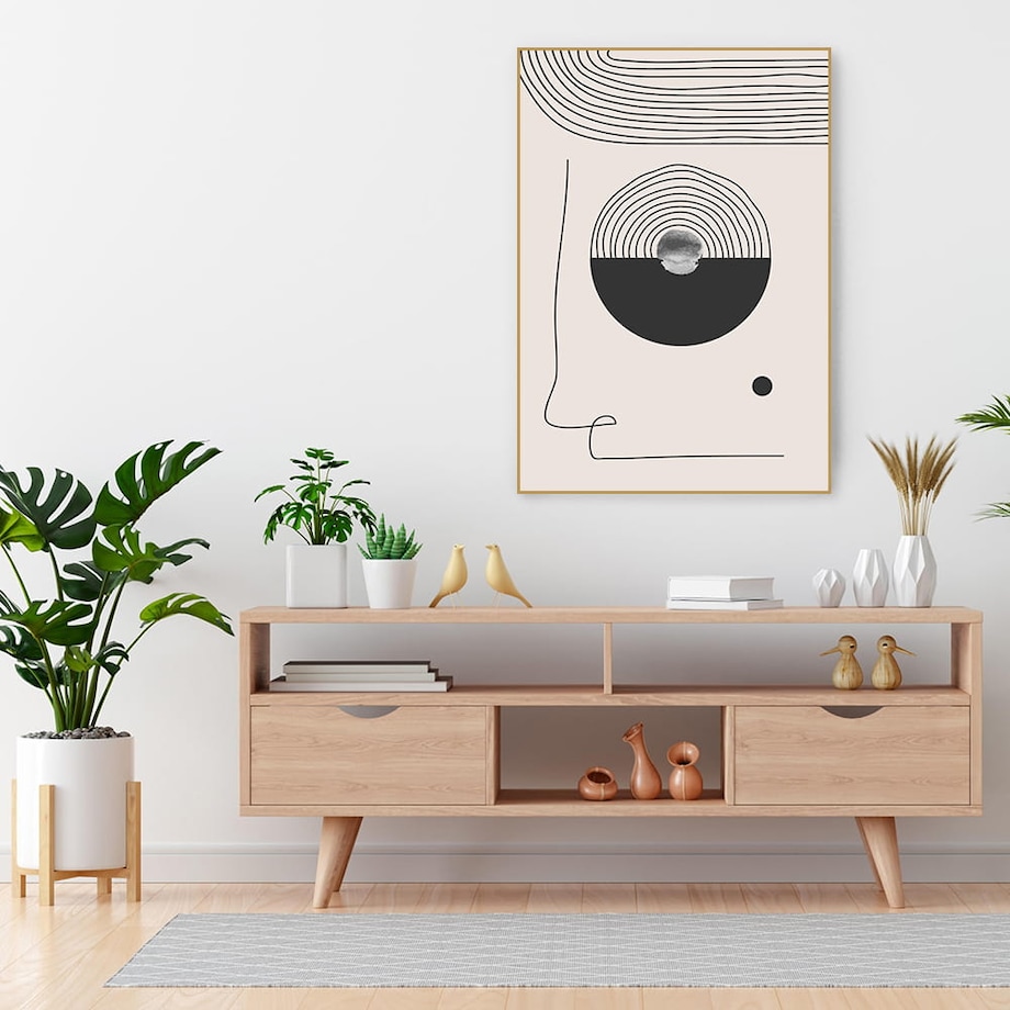 plakat lines and circles 2 21x30 cm