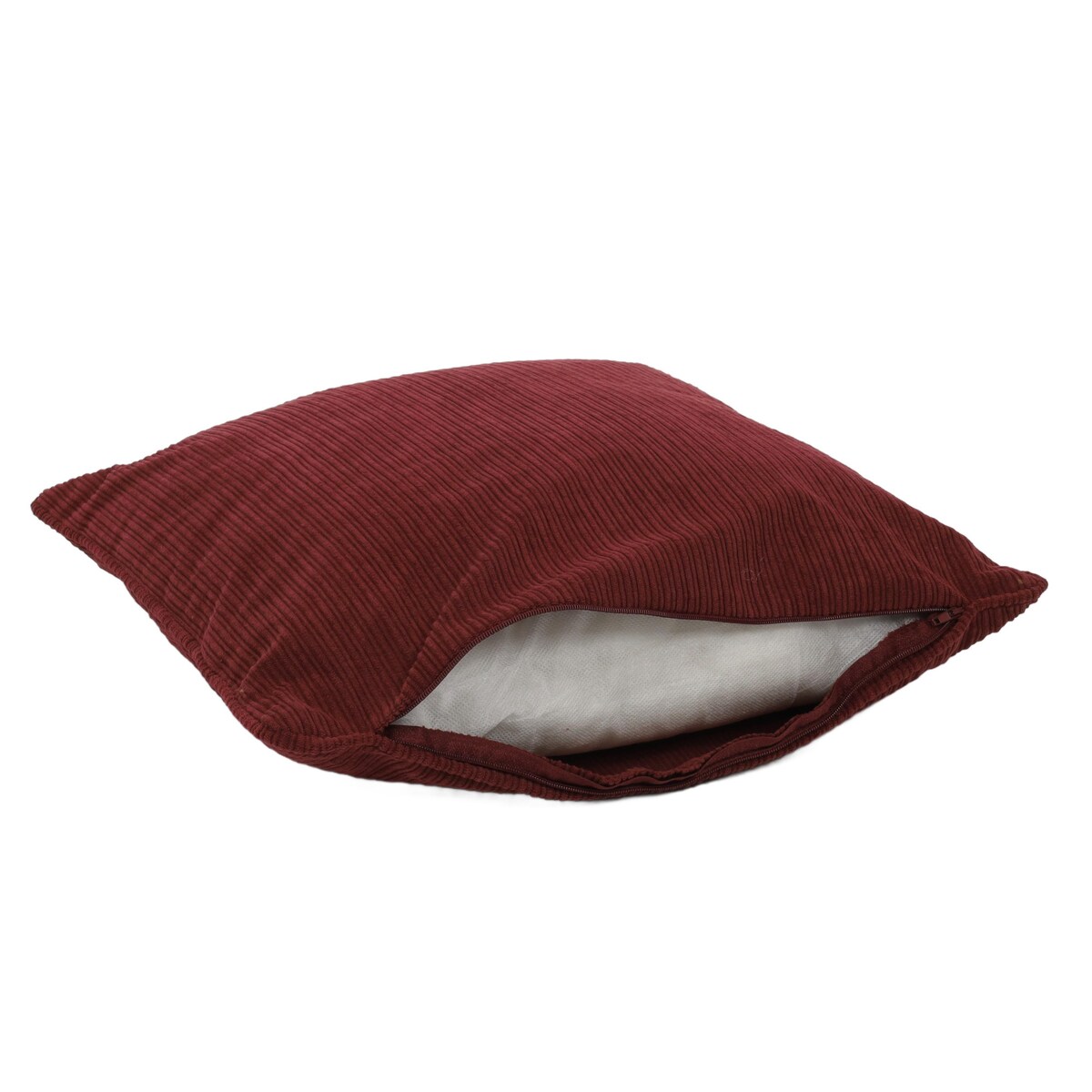 Poduszka dekoracyjna sztruksowa z lamówką, 40 x 40 cm