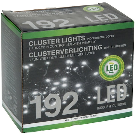 Lampki choinkowe LED, energooszczędne - 192 sztuki w komplecie