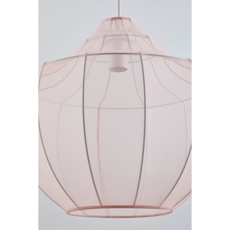 Lampa sufitowa z metalu i tkaniny pudrowa Adaya Ø45 cm