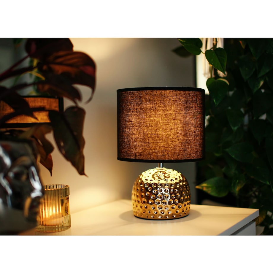 KONSIMO FRAGI Lampa stołowa kolor złoty