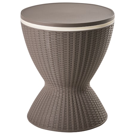 Barek ogrodowy z funkcją chłodzenia AISA 49 cm 49 cm Imitacja drewna Brązowy
