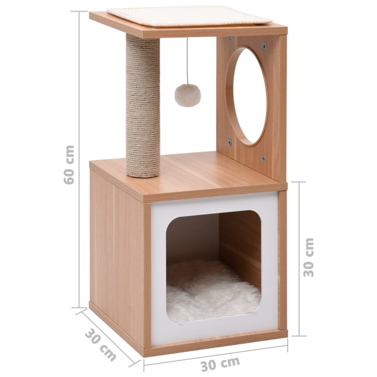 vidaXL Drapak dla kota, z sizalową matą, 60 cm