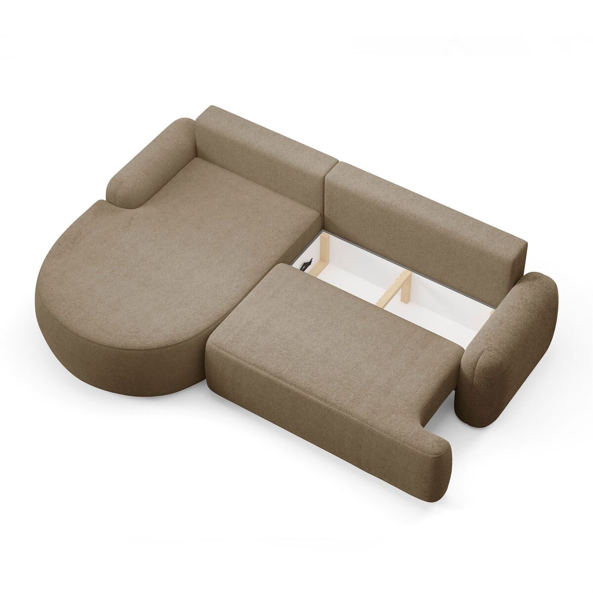 Zaokrąglony narożnik CLEO z funkcją spania, wersja lewa, Quelle 18