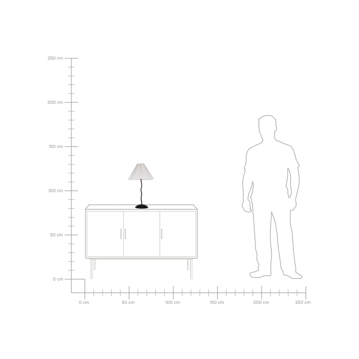 Lampa stołowa metalowa czarna z białym JIKAWO