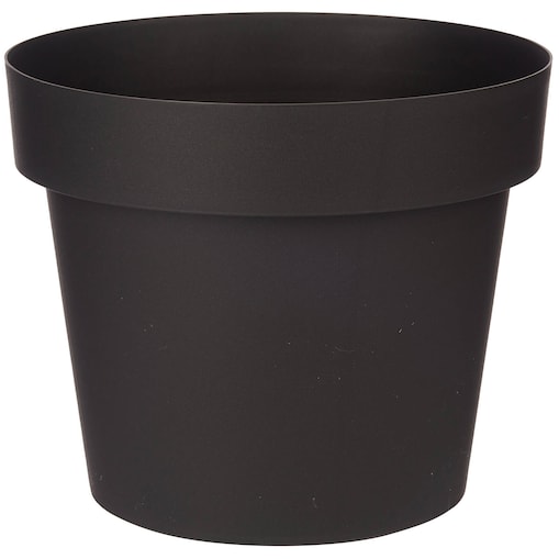 Doniczka samonawadniająca, plastikowa, antracytowa