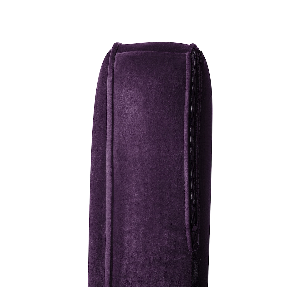 Sofa dla 2 osób LOKKA Welur Purpurowy