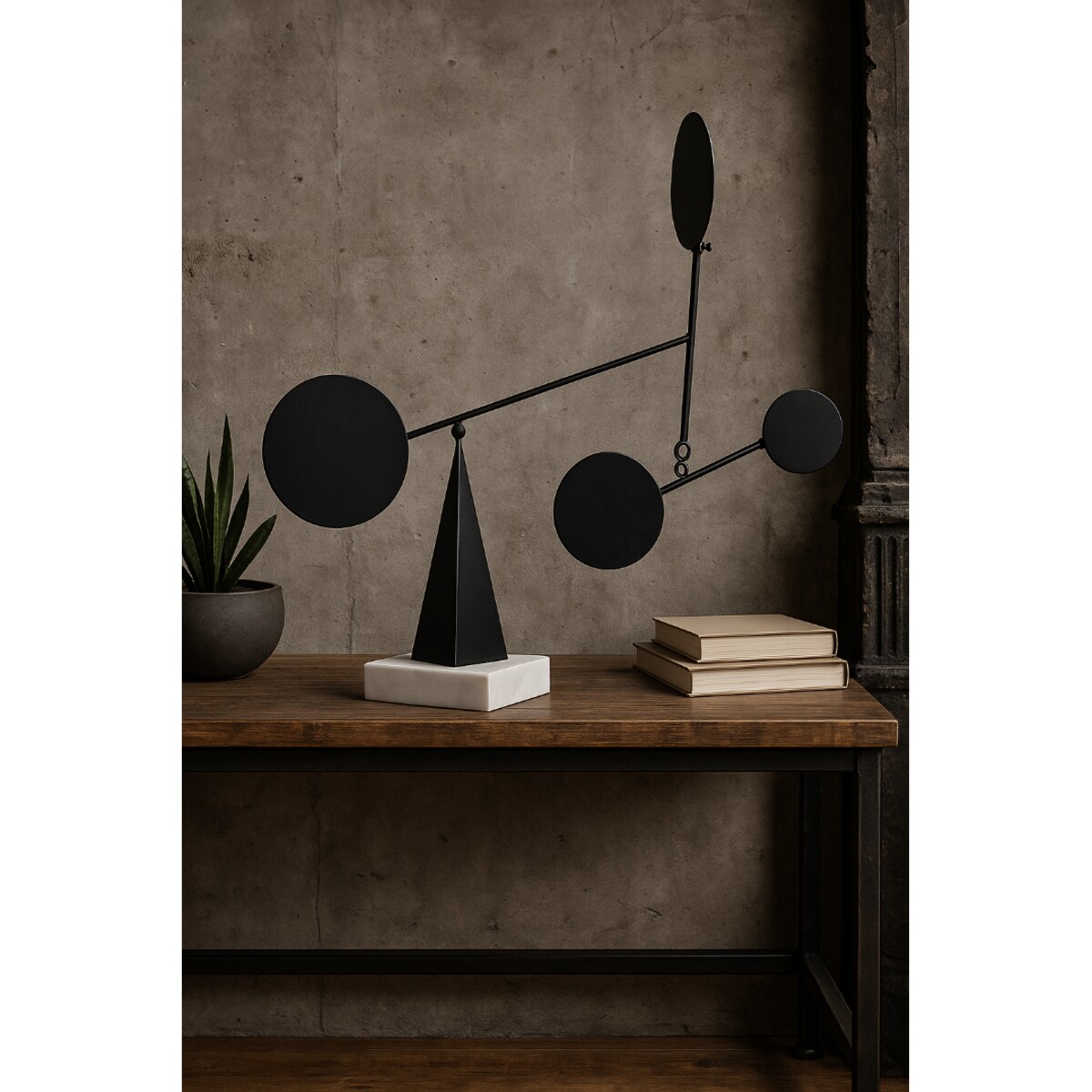 FIGURKA DEKORACYJNA JOSHUA CZARNA