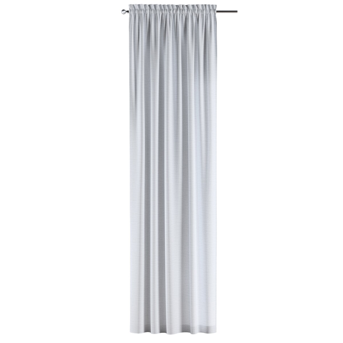 Zasłona na kanale z grzywką 1 szt. 130x245 biały