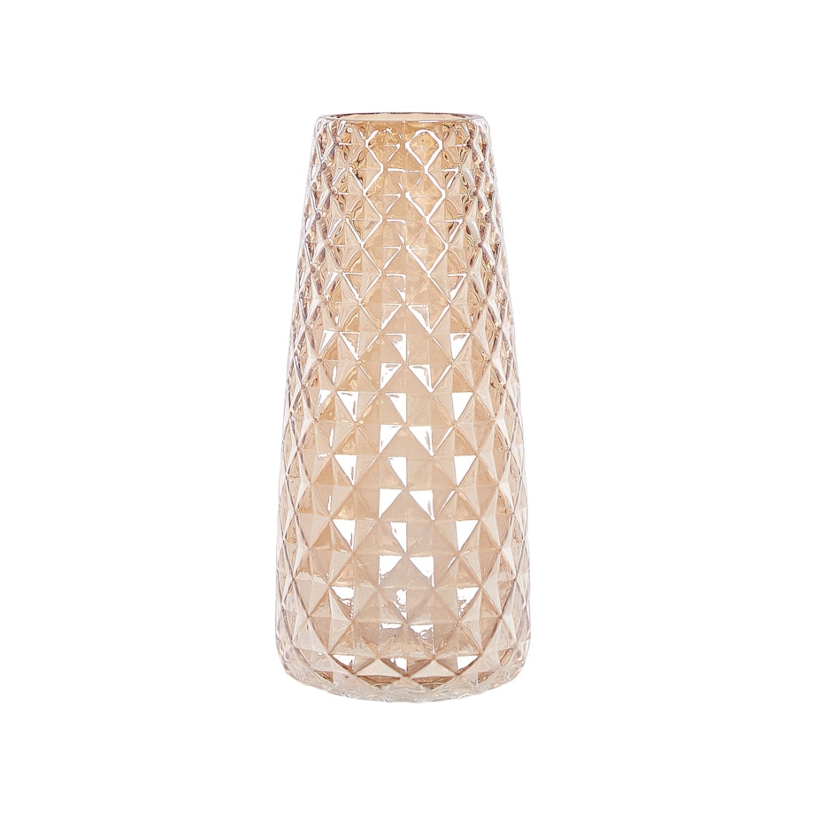 Wazon na kwiaty szklany 23 cm pomarańczowy PACHEIA