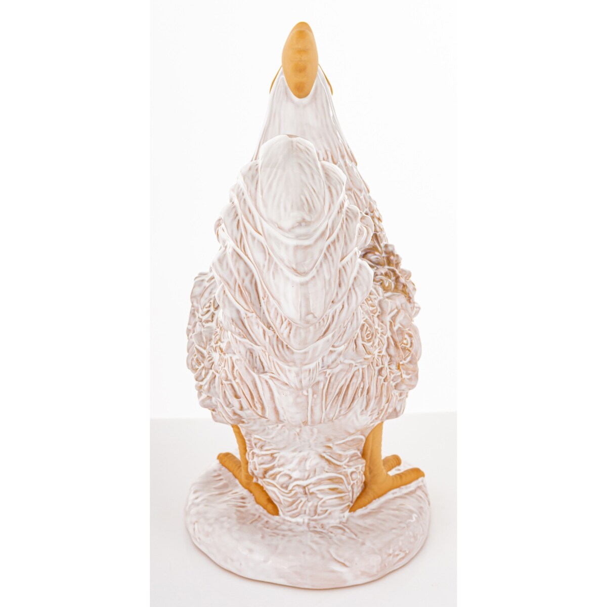 Dekoracja - kogut 28,5x12,5x23 cm CAZZO-2 biały