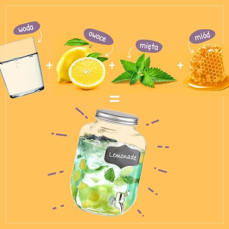 Słoiki do napojów ze słomką, 6 szklanych