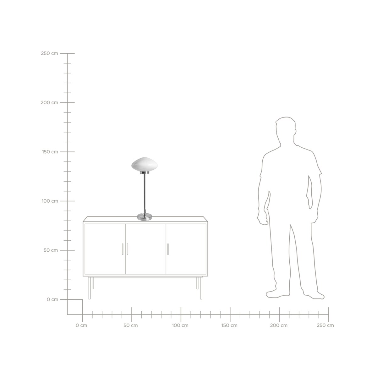 Lampa stołowa SIBUN Metal Srebrny