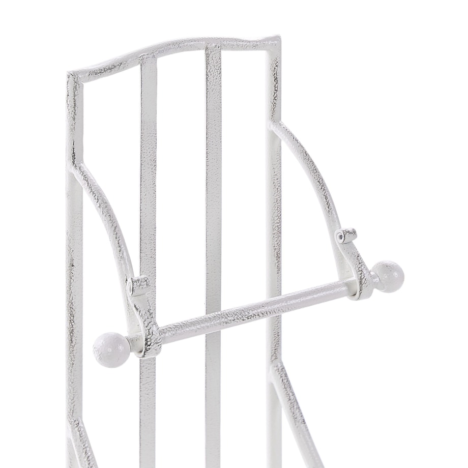 Metalowy stojak na papier toaletowy biały BRISA