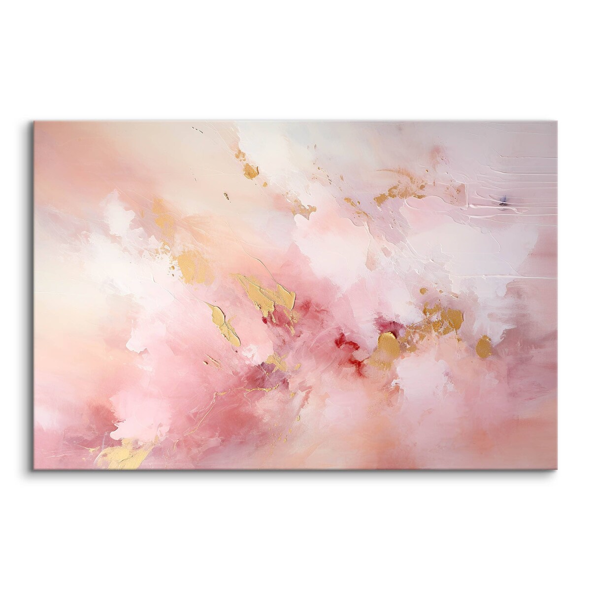 Obraz Ścienny Do Sypialni Salonu Różowy Beton Akwarele Styl Glamour 120x80cm