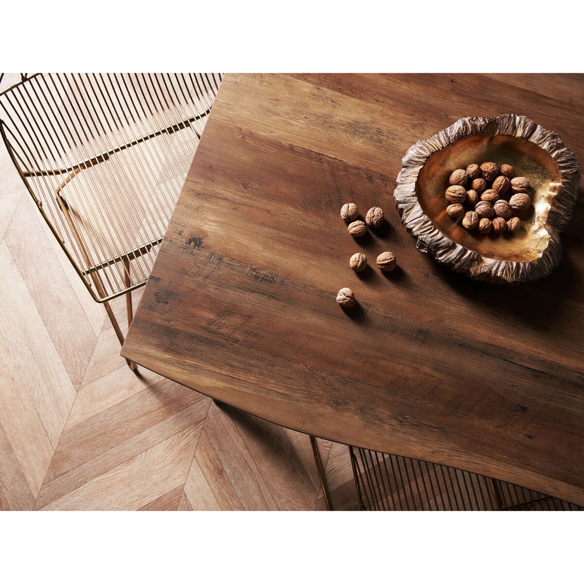 Stół do jadalni 160 x 90 cm ciemne drewno WITNEY