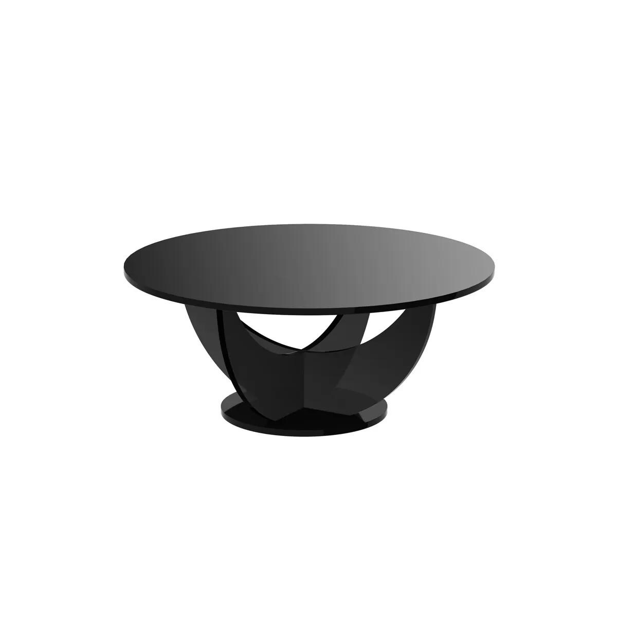 Ława CAPRI 100x100 czarny połysk