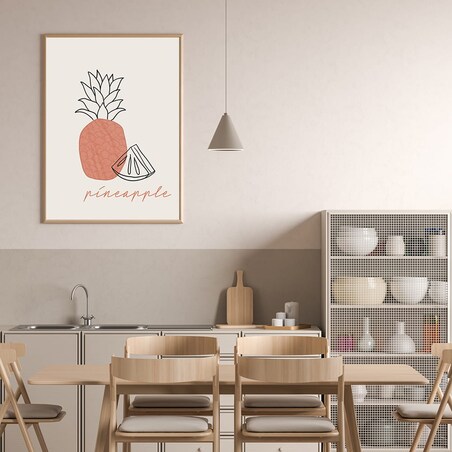 plakat ananas 21x30 cm