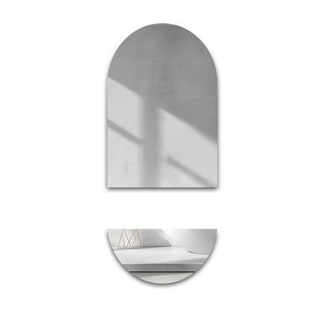 Lustro łazienkowe owalne w dwóch częściach - NIKO