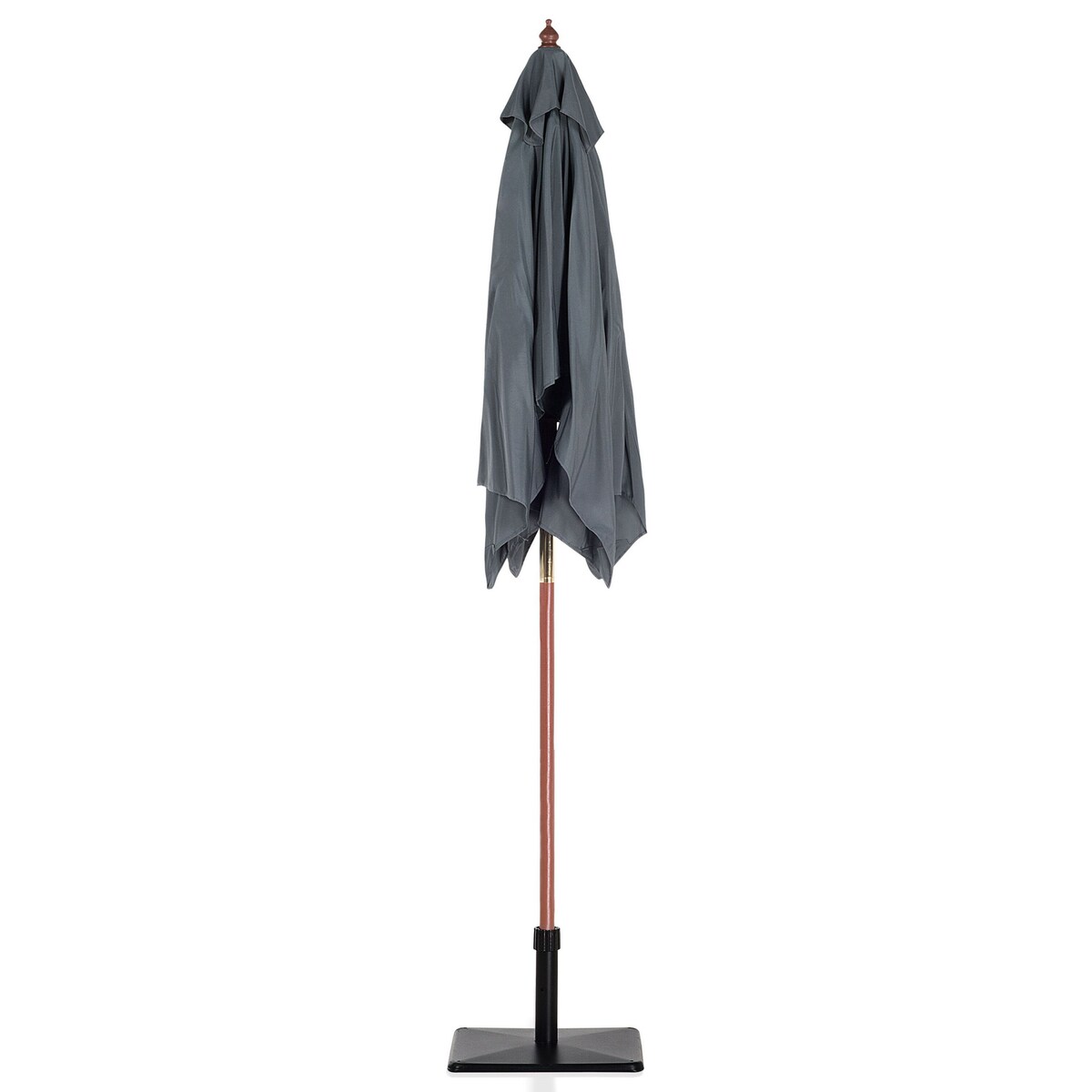 Parasol ogrodowy 195 cm FLAMENCO Ciemnoszary