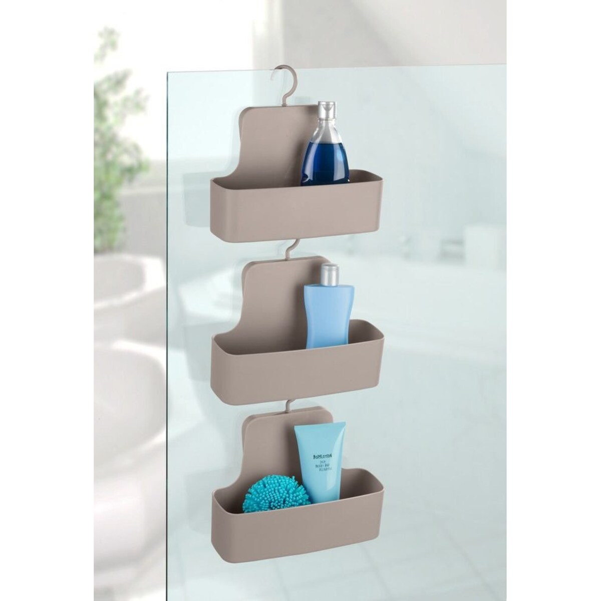 Półka prysznicowa z haczykiem BARCELONA, 26 x 9 x 24 cm, WENKO