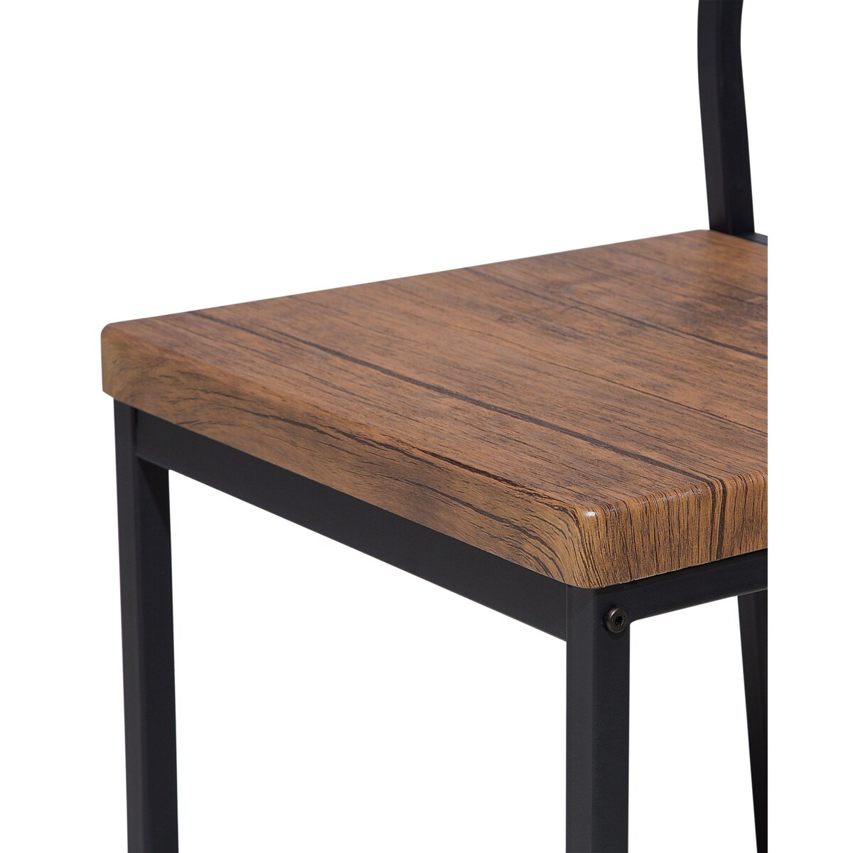 Zestaw 6 krzeseł do jadalni ciemne drewno LAREDO