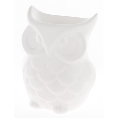 Kominek zapachowy ceramiczny 12x9x7 cm AROMA biała sowa