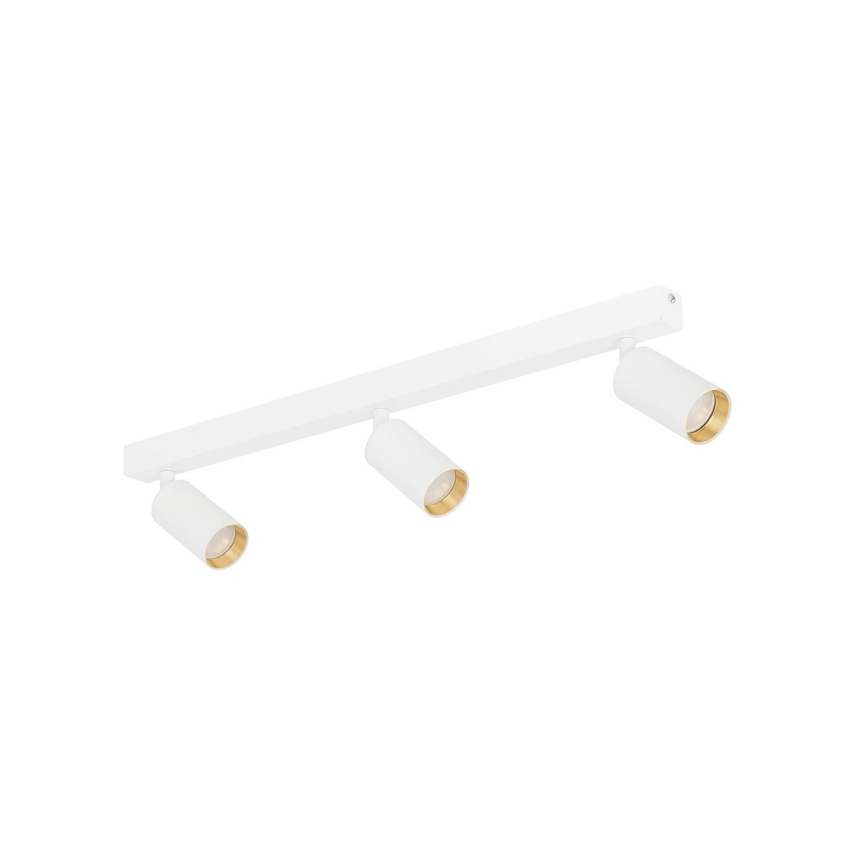 Lampa sufitowa spot TK Lighting AMIS WHITE 3 biała ze złotem, 3xGU10, regulowane reflektory