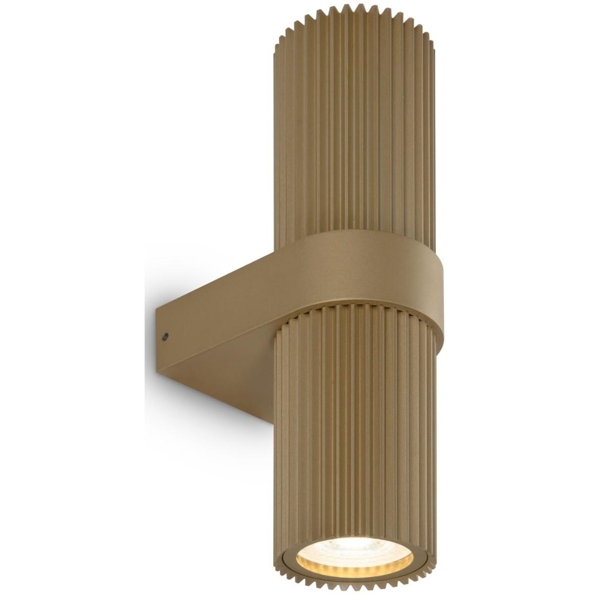 Ścienna lampa tuba Dynamics MOD326WL-02MG Maytoni plisowana złota