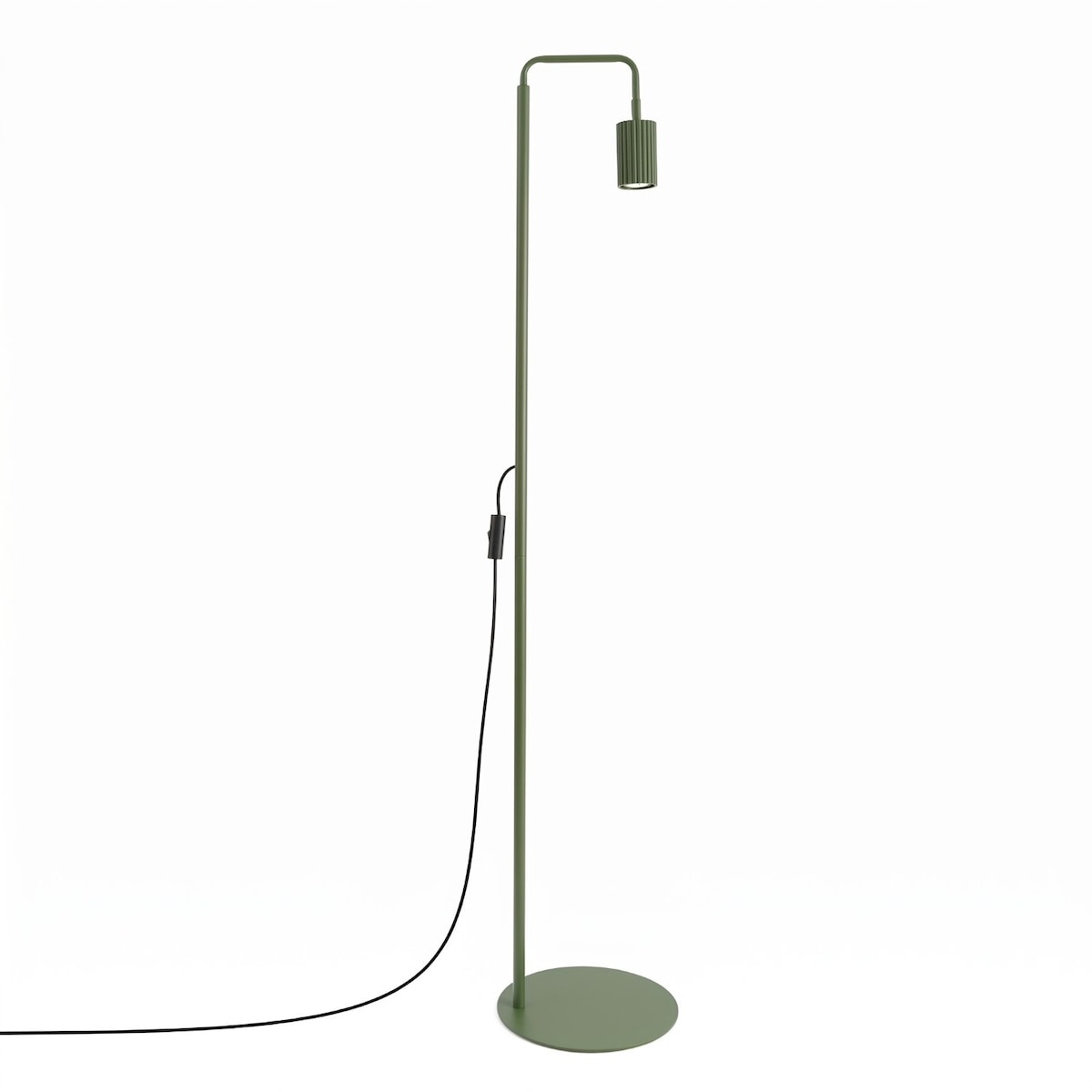 Lampa podłogowa KARBON 1 zielona oliwka