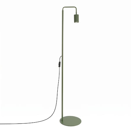 Lampa podłogowa KARBON 1 zielona oliwka