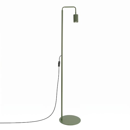 Lampa podłogowa KARBON 1 zielona oliwka
