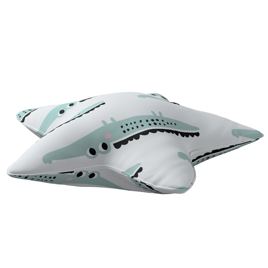 Poduszka Lucky Star, ecru-zielony, 52x15x52cm, Magic Collection