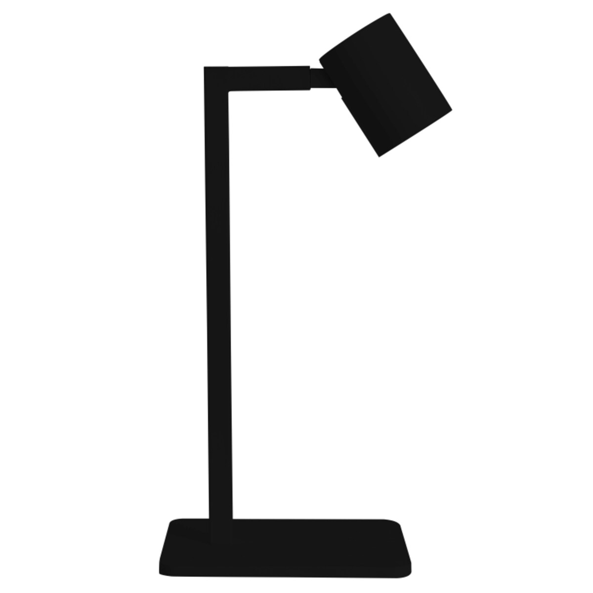 Czarna lampa stojąca Snow metalowa ruchoma do sypialni