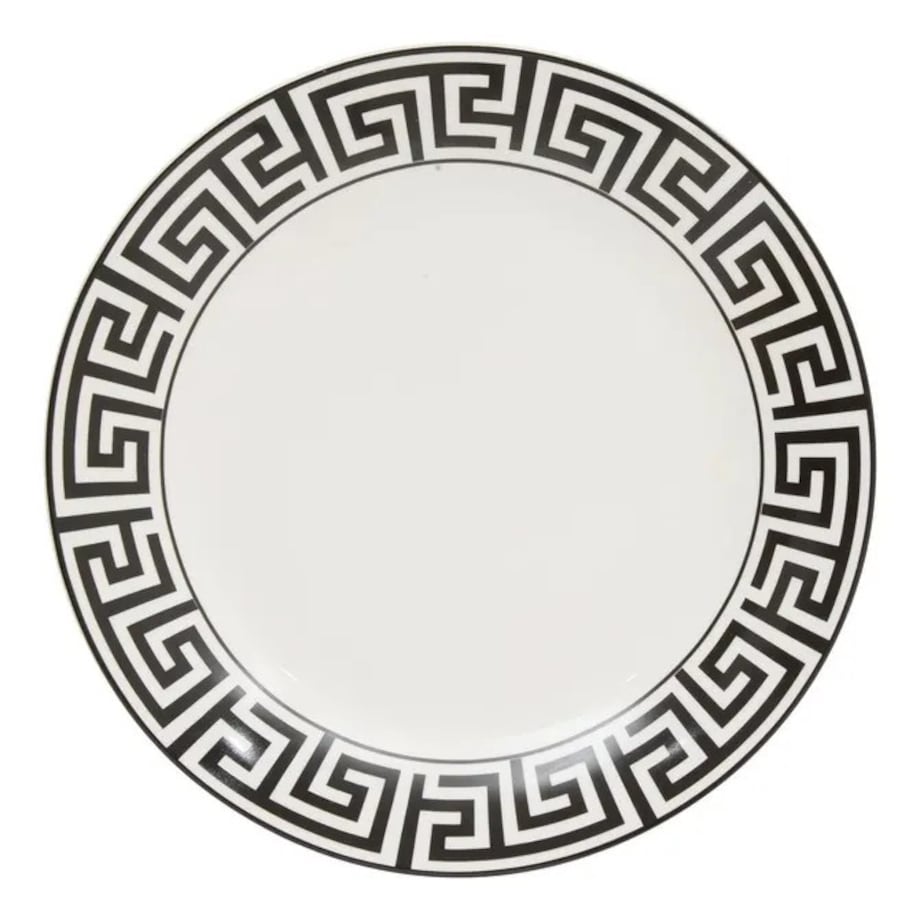 Komplet 6 porcelanowych talerzy obiadowych Reso, 27 cm