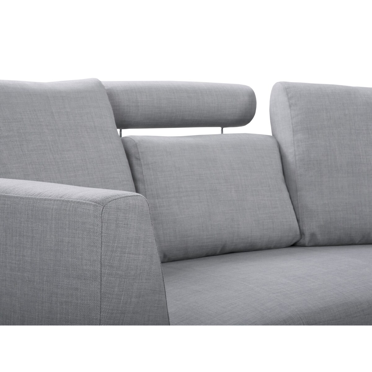 Sofa półokrągła 7-osobowa modułowa jasnoszara ROTUNDE