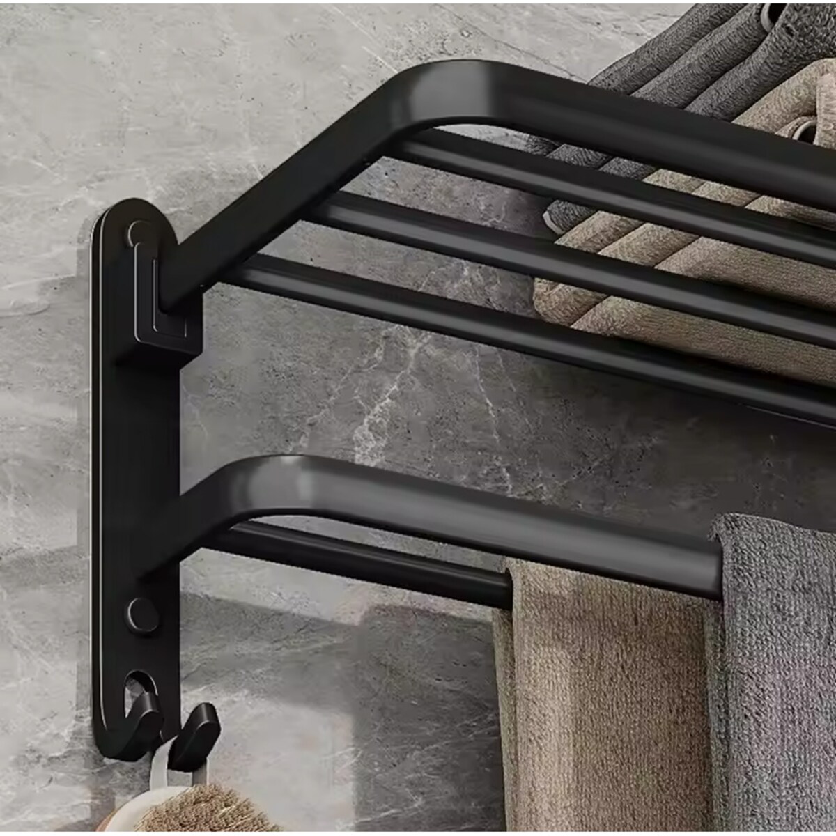 Półka prysznicowa SHP BILIA czarna