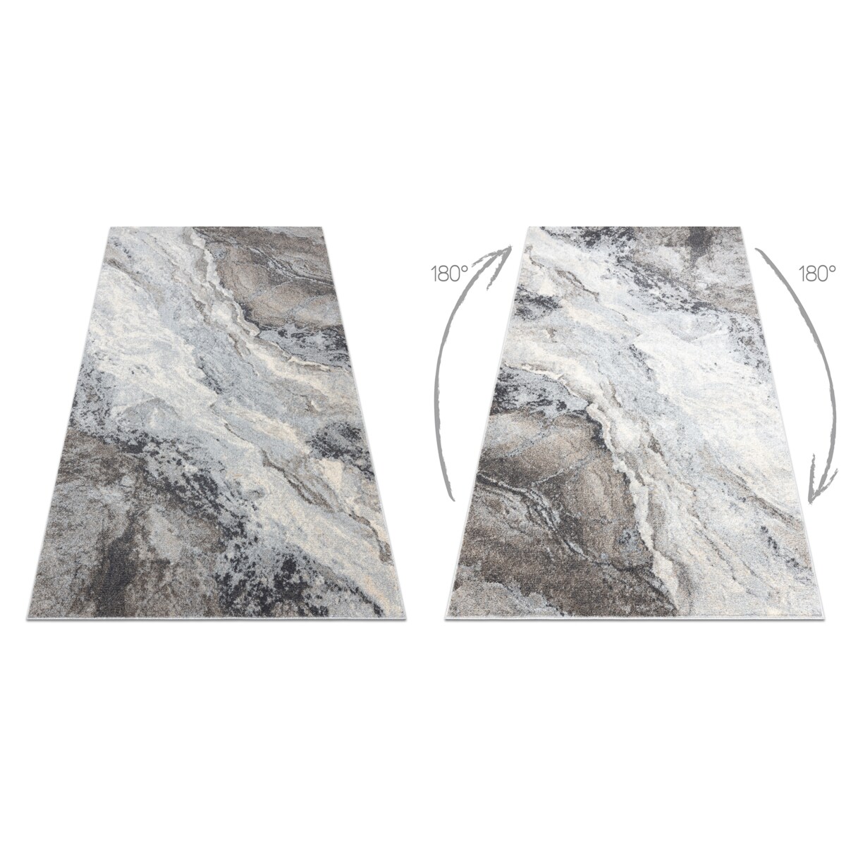 Dywan FUSION 9613 jasny szary / ciemny szary 160x220 cm