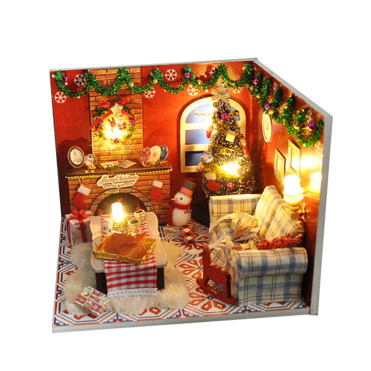 Miniaturowy domek - Kolacja z Mikołajem