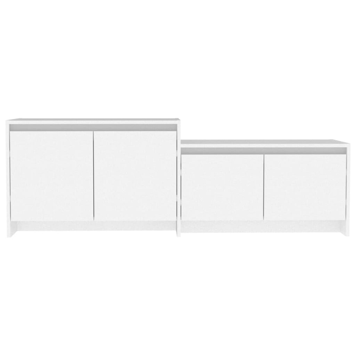 vidaXL Szafka pod TV, biała, 146,5x35x50 cm, materiał drewnopochodny