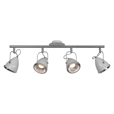 Lampa Sufitowa BRITOP Lighting 4xGU10 LED 6W Kompozycja Chromu i Bieli w Minimalistycznym Stylu, 1szt.